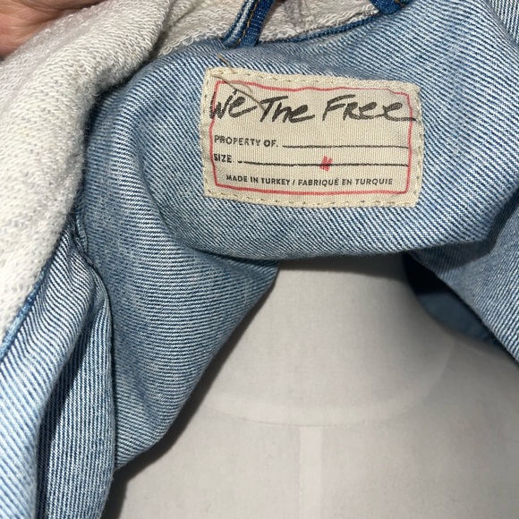 Free people (we are the free) denim  Hooded Jacket - Picture 7 of 9